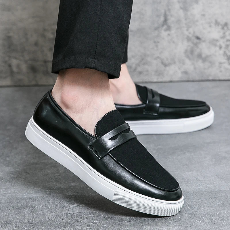 Men Thick Soled Board Shoes Height Increasing Lightweight
