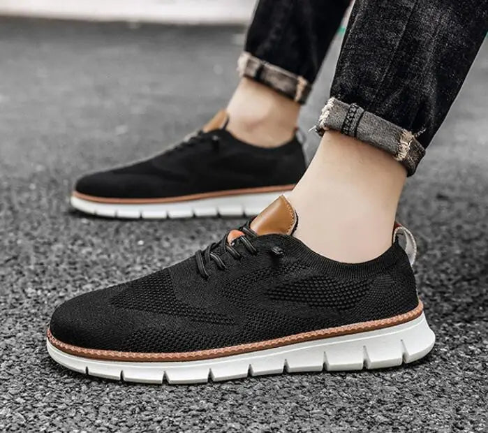 2025 New Men Casual Sports Shoes Anti Slip Wear-Resistant Breathable Cushioning Color Versatile Casual Sports Shoes
