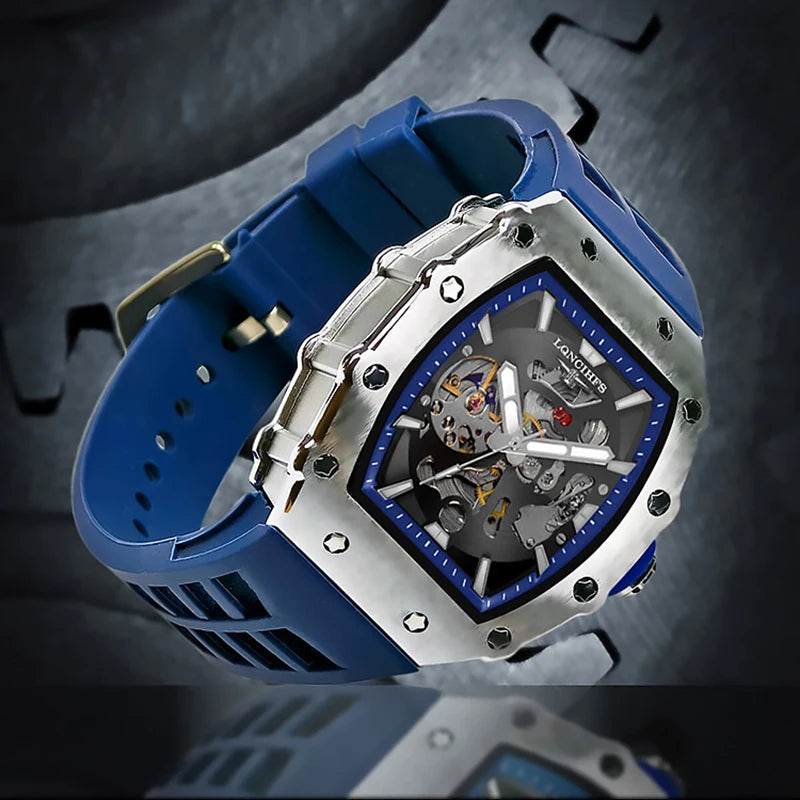 Men's luxury automatic Mechanical Watch  Sport Outdoor tourbillon waterproof luminous Fashion watch for men reloj hombre