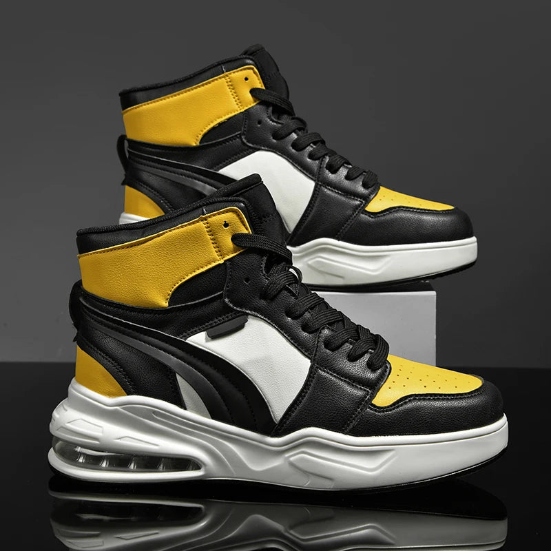 2024 New Hot Selling Men's Sports Shoes Side Shoes Men's Shoes High Top Fashion Shoes Air Cushion Shoes Men's Shoes Trainer Men