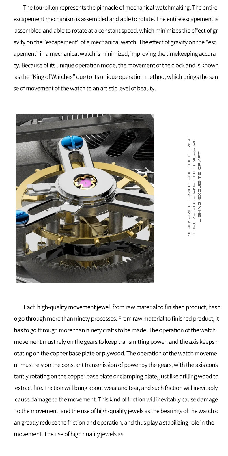 IDEAL KNIGHT 6802 Automatic Watch For Men Hollow Skeleton Mechanical Wristwatch Waterproof Tourbillon Man Watch Sapphire Mirror