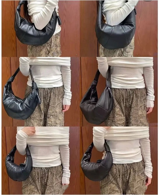 Large Size Capacity leather Cross-Body Bag for Women