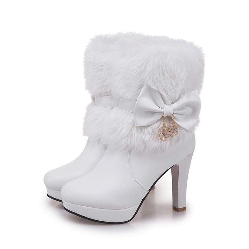 Sweet princess high heel womens shoes autumn and winter boots