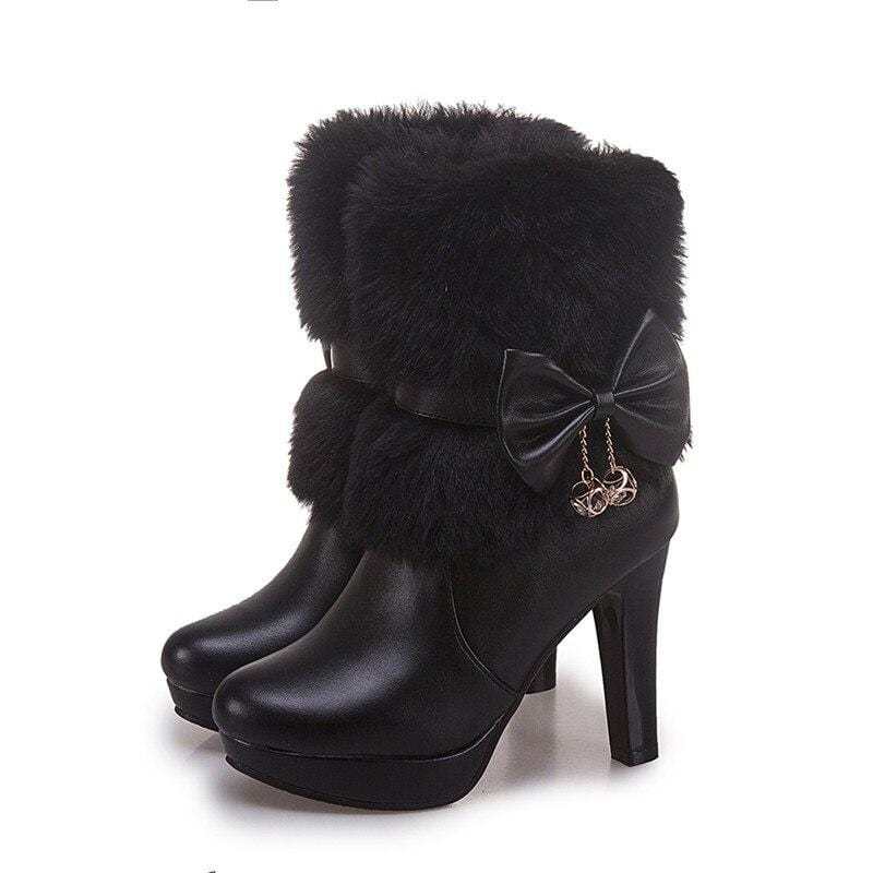 Sweet princess high heel womens shoes autumn and winter boots